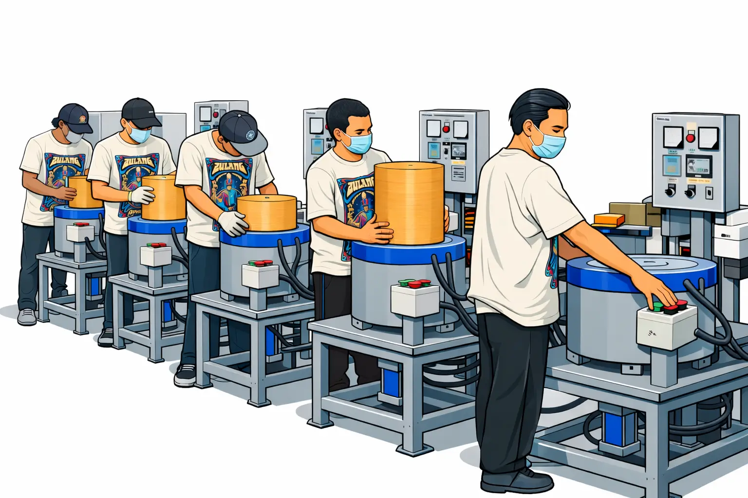 Tahapan proses laminasi DuraShell