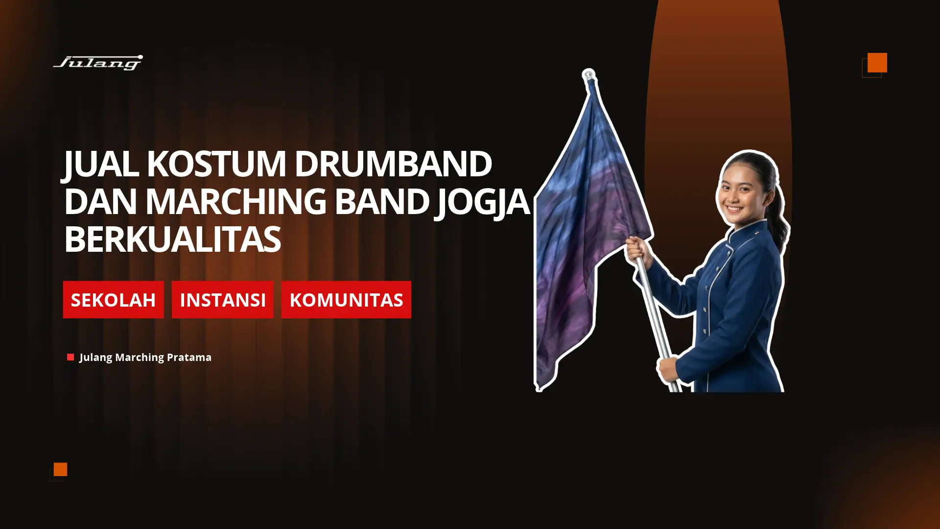 Jual Bendera Marching Band dan Drumband Jogja: Flag Color Guard Berkualitas dan Bisa Custom